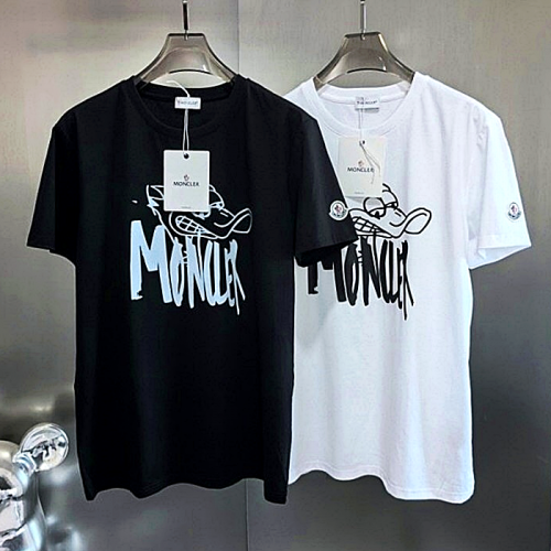 MONCLER 덕 모티프 레터링로고 프린트 반팔티셔츠