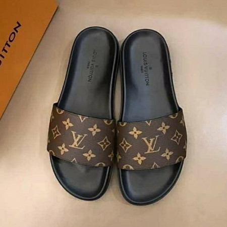 LOUIS VUITTON 루이*통 LV 모노그램 로고 슬리퍼