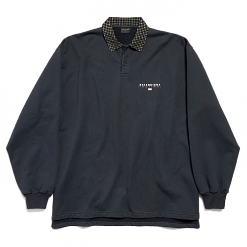 BALENCIAGA 유니티 스포츠 롱슬리브 셔츠 칼라 폴로 페이디드