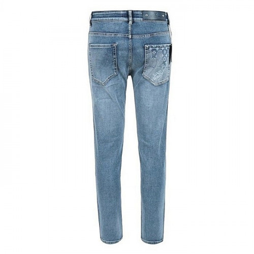 LOUIS VUITTON 그래픽 로고 나염 슬림 일자진