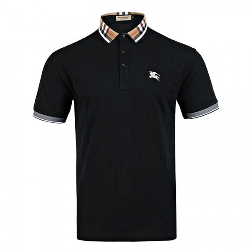 BURBERRY 체크카라 기마자수 PK티셔츠