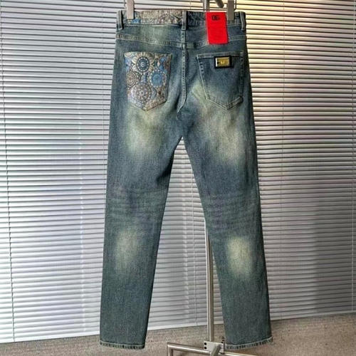 DOLCE&GABBANA 무늬 포인트 청바지