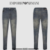 EMPORIO ARMANI 레터링 로고 청바지