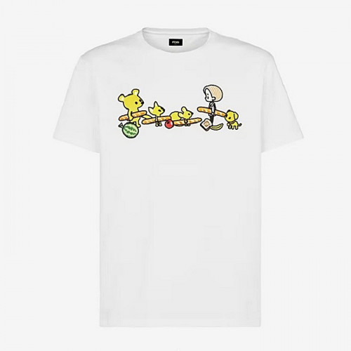 FENDI 실비아 앤 바게트 티셔츠