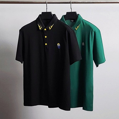 펜디 FENDI 로고자수 포인트 카라티