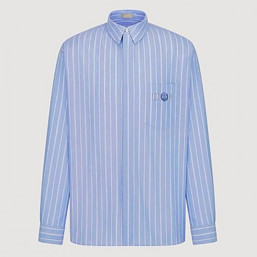 DIOR 힐튼넬 스트라이프드 오버셔츠