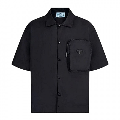PRADA 리나일론 유틸리티 숏슬리브 셔츠