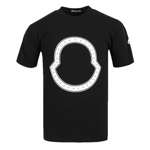 MONCLER 스터드 심볼 라운드 베이직 티셔츠