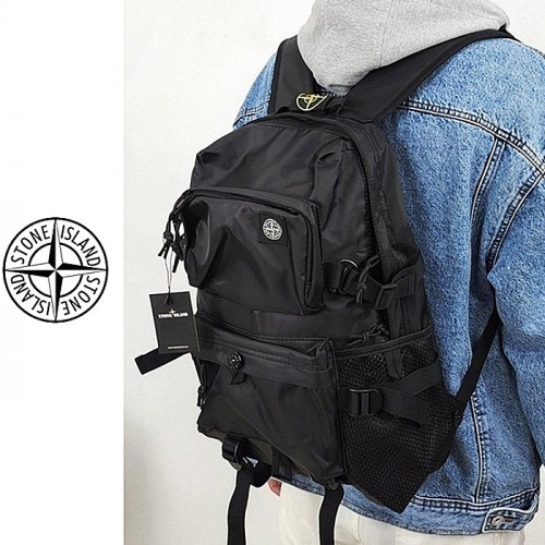 스톤아일*드 STONE ISLAND 캠버 로고 백팩