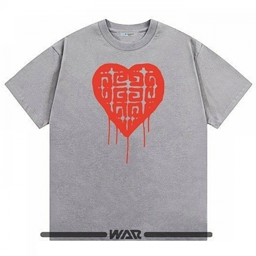 GIVENCHY 물감 하트 패턴 티셔츠