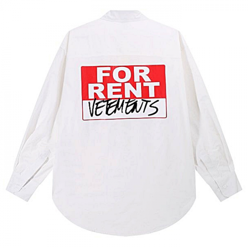 VETEMENTS 포렌트 로고드 오버셔츠