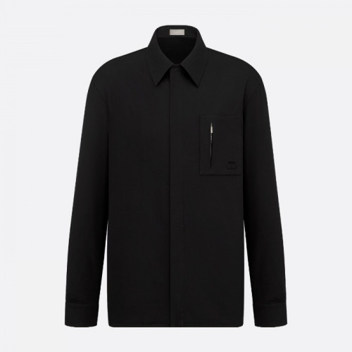 DIOR CD Icon 자수 지퍼 셔츠