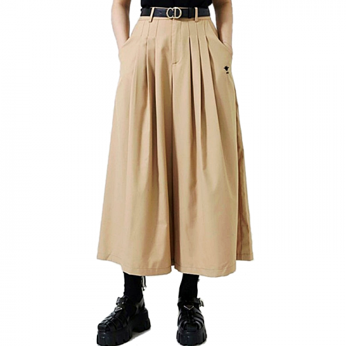 DIOR 플레어 와이드 팬츠 - 베이지