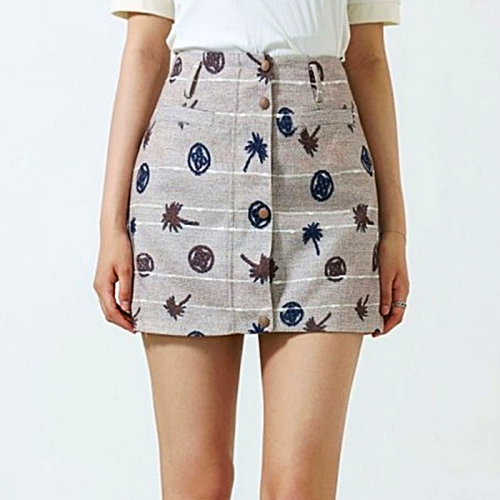 지포어 GFORE 자카드 스커트