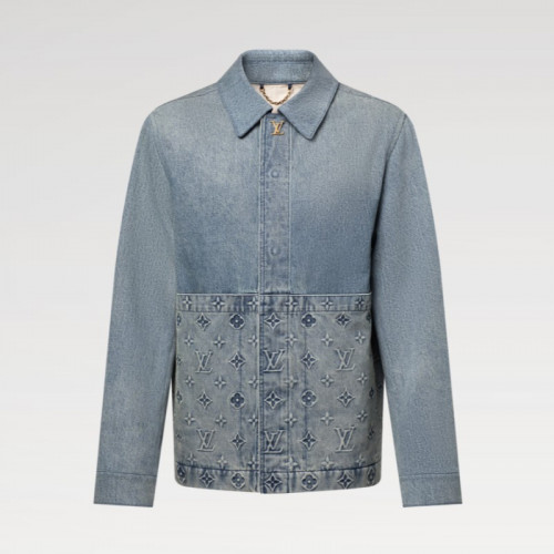 LOUIS VUITTON 업사이클드 데님 캔버스 재킷