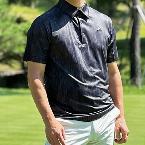 PXG 맨즈 스컬 모티브 패턴 카라 반팔 티셔츠