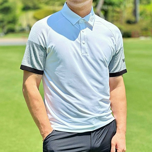 PXG 맨즈 썸머 니트 슬리브 카라 반팔 티셔츠