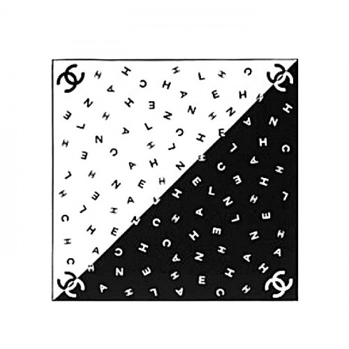 샤넬 CHANEL 로고 실크 스카프