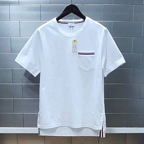 THOMBROWNE 시그니처 코튼포켓 반팔 티셔츠