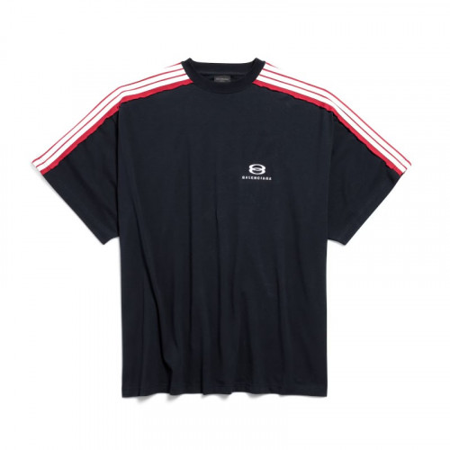 BALENCIAGA 유니티 스포츠 아이콘 오버사이즈 티셔츠 - 페이디드 블랙