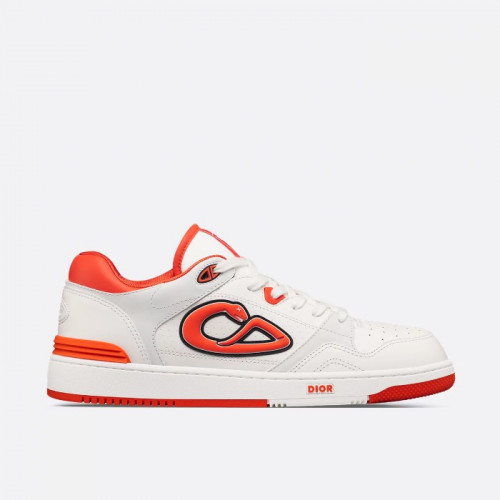 DIOR AND KAWS B57 Dribble 로우탑 스니커즈 - 화이트 & 버밀리언 레드
