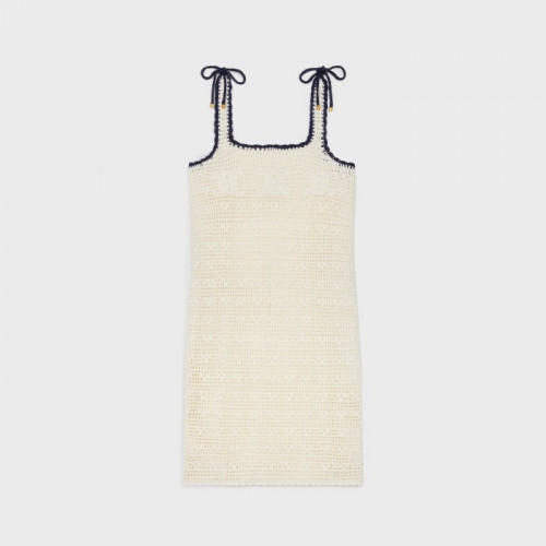 CELINE 트리옹프 미니 드레스 - 크로셰 코튼