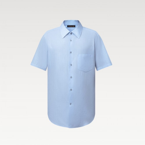 LOUIS VUITTON 쇼트 슬리브드 클래식 셔츠 - 스카이 블루