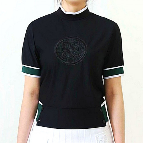 지포어 GFORE 하이넥 쇼츠 슬리브 티셔츠