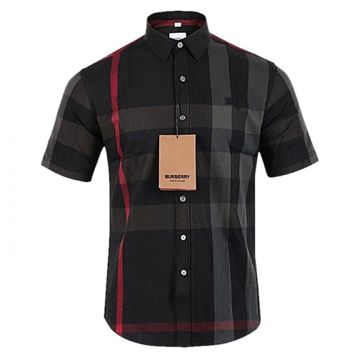 BURBERRY 기마 자수 체크 NB 셔츠