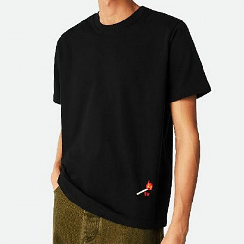 BOTTEGA VENETA 성냥 자수 반팔 티셔츠