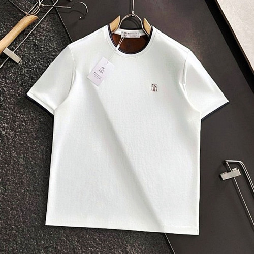 브루넬로 쿠치*리 BRUNELLO CUCINELLI 자수로고 스티치 티셔츠