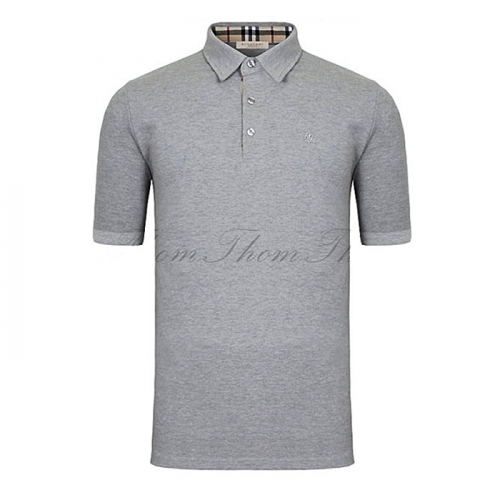 버버리 BURBERRY 자수 반팔 카라티