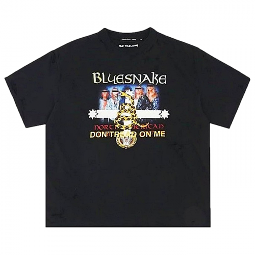 PROJECT GR 블루 스네이크 티셔츠