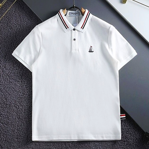 THOMBROWNE 넥 삼선포인트 세일러 코튼 카라티