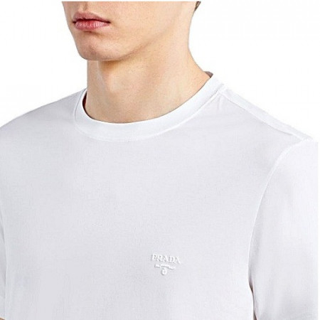 PRADA 밀라노 자수 로고 반팔티