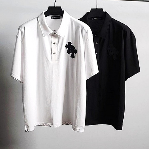 CHROME HEARTS 멀티십자 오버핏 반팔 카라티