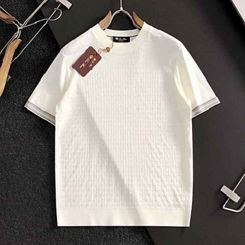 로로피아나Loro Piana 스페이스 자수 로고 라운드 니트