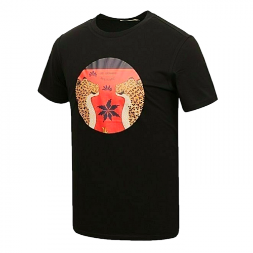 HERMES 레오파트 프린팅 반팔 티셔츠