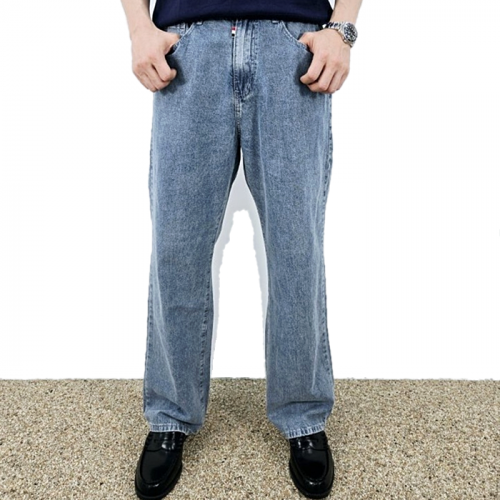 THOM BROWNE 세미 와이드밴딩 청바지