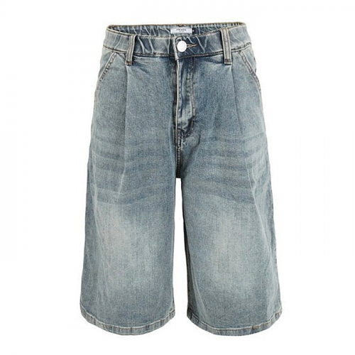 PRADA 틴청 핀턱 히든밴드 6부 버뮤다 팬츠