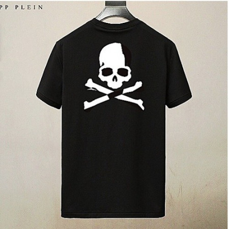 PHILIPP PLEIN 백 스컬 시그니쳐 로고 티셔츠