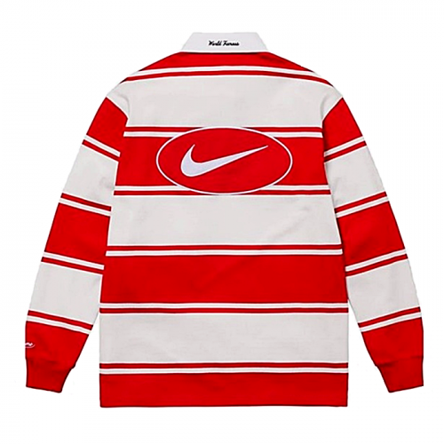SUPREME x NIKE 액티브로고드 럭비 롱슬리브
