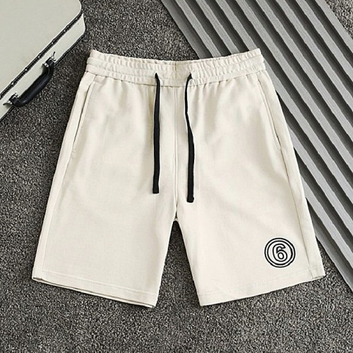 Maison Margiela 6로고 포인트 면스판 하프팬츠