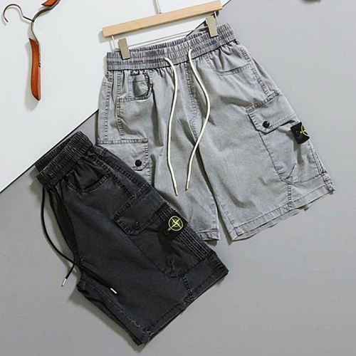 STONE ISLAND 버뮤다 와펜 카고 하프팬츠