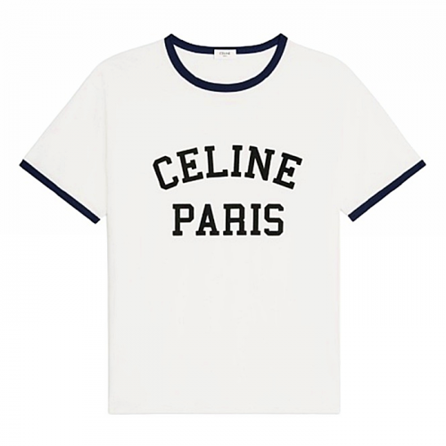 CELINE 코튼 저지 레귤러 티셔츠 - 박보검착용