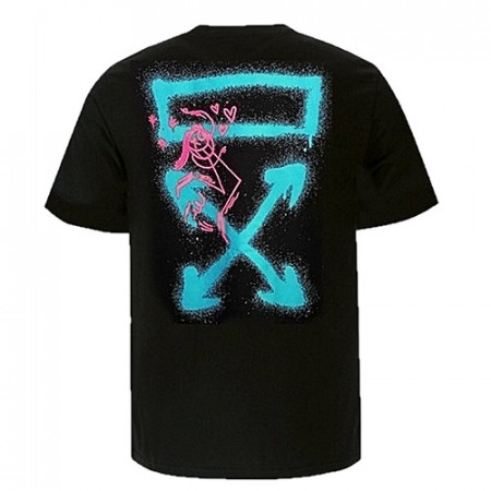 오프화*트 블루에로우 스케치 반팔