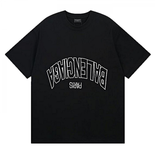 발렌시*가 BALENCIAGA 리버스 로고 티셔츠