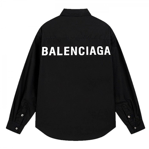 발렌시*가 BALENCIAGA 백 로고 셔츠
