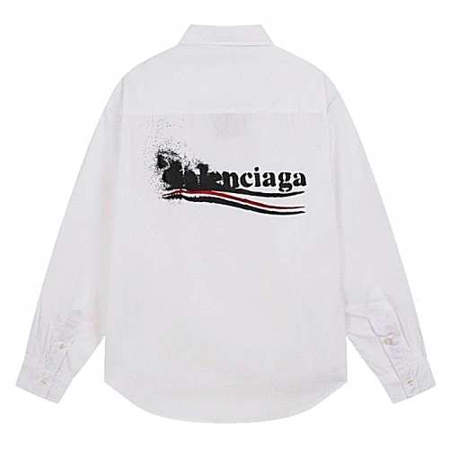 BALENCIAGA 폴리티컬 스텐실 로고 셔츠