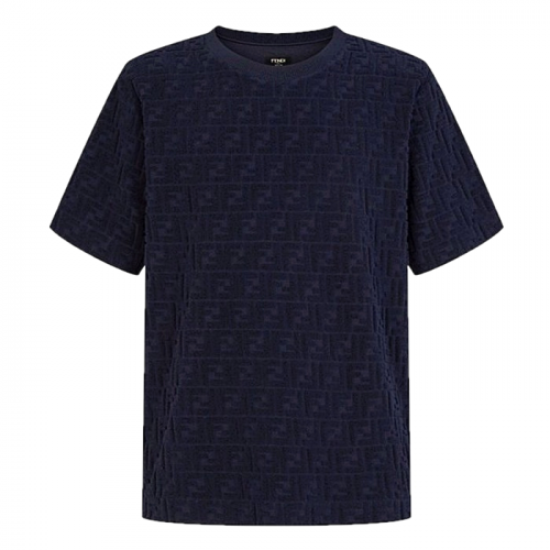 펜디 FENDI 플록 에프에프 타월링 티셔츠